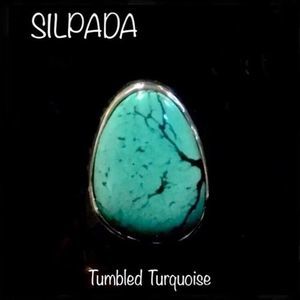 SILPADA Tumbled Turquoise Sterling Silver 925 Ring Sz 7